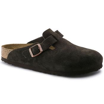 Boston Birkenstock Soft Footbed Semisove Damske Béžové | SK 239ILH